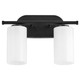 Quorum - 5228-2-59 - Two Light Vanity - Belinder - Matte Black Quorum - 5228-2-59 - Two Light Vanity - Belinder - Matte Black