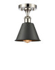 Innovations - 516-1C-PN-M8 - One Light Semi-Flush Mount - Ballston - Polished Nickel