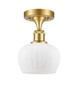 Innovations - 516-1C-SG-G91-LED - LED Semi-Flush Mount - Ballston - Satin Gold