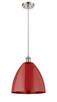 manufacturer_finish:Brushed Satin Nickel|manufacturer_glass:Red|light_output:220.00lm|color_temperature:2200K|cri:99