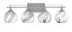 Toltec Lighting - 134-AS-4109 - Four Light Bathroom Lighting - Uptowne - Aged Silver