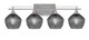 Toltec Lighting - 134-AS-4622 - Four Light Bath Bar - Uptowne - Aged Silver