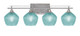 Toltec Lighting - 134-AS-4625 - Four Light Bath Bar - Uptowne - Aged Silver