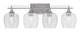 Toltec Lighting - 134-AS-4812 - Four Light Bath Bar - Uptowne - Aged Silver