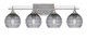 Toltec Lighting - 134-AS-5112 - Four Light Bath Bar - Uptowne - Aged Silver