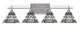 Toltec Lighting - 134-AS-9105 - Four Light Bath Bar - Uptowne - Aged Silver