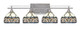 Toltec Lighting - 134-AS-9485 - Four Light Bath Bar - Uptowne - Aged Silver