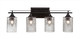 Toltec Lighting - 134-DG-300 - Four Light Bath Bar - Uptowne - Dark Granite