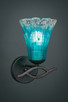 Toltec Lighting - 141-DG-725 - One Light Wall Sconce - Revo - Dark Granite
