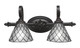 Toltec Lighting - 162-DG-9185 - Two Light Bathroom Lighting - Eleganté - Dark Granite
