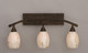 Toltec Lighting - 173-BRZ-406 - Three Light Bath Bar - Bow - Bronze Toltec Lighting - 173-BRZ-406 - Three Light Bath Bar - Bow - Bronze