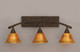 Toltec Lighting - 173-BRZ-454 - Three Light Bath Bar - Bow - Bronze Toltec Lighting - 173-BRZ-454 - Three Light Bath Bar - Bow - Bronze