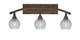 Toltec Lighting - 173-BRZ-5110 - Three Light Bath Bar - Bow - Bronze Toltec Lighting - 173-BRZ-5110 - Three Light Bath Bar - Bow - Bronze