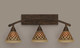 Toltec Lighting - 173-BRZ-7185 - Three Light Bath Bar - Bow - Bronze Toltec Lighting - 173-BRZ-7185 - Three Light Bath Bar - Bow - Bronze