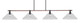 Toltec Lighting - 1744-2162 - Four Light Bar - Blacksmith - Painted Wood-look Metal & Dark Granite