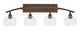Toltec Lighting - 174-BRZ-202 - Four Light Bath Bar - Bow - Bronze