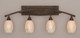 Toltec Lighting - 174-BRZ-406 - Four Light Bath Bar - Bow - Bronze Toltec Lighting - 174-BRZ-406 - Four Light Bath Bar - Bow - Bronze