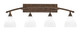 Toltec Lighting - 174-BRZ-4761 - Four Light Bath Bar - Bow - Bronze Toltec Lighting - 174-BRZ-4761 - Four Light Bath Bar - Bow - Bronze