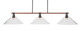 Toltec Lighting - 1763-308 - Three Light Island Pendant - Blacksmith - Painted Wood-Look & Dark Granite