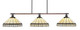 Toltec Lighting - 1763-964 - Three Light Bar - Blacksmith - Painted Wood-look Metal & Dark Granite