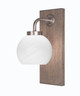 Toltec Lighting - 1771-GPDW-4101 - One Light Wall Sconce - Oxbridge - Graphite & Painted Distressed Wood-look Metal