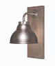 Toltec Lighting - 1771-GPDW-427-GP - One Light Wall Sconce - Oxbridge - Graphite & Painted Distressed Wood-look Metal