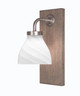 Toltec Lighting - 1771-GPDW-4761 - One Light Wall Sconce - Oxbridge - Graphite & Painted Distressed Wood-look Metal