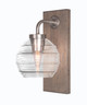 Toltec Lighting - 1771-GPDW-5110 - One Light Wall Sconce - Oxbridge - Graphite & Painted Distressed Wood-look Metal