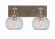 Toltec Lighting - 1772-GPDW-202 - Two Light Bathroom Lighting - Oxbridge - Graphite & Painted Distressed Wood-look Toltec Lighting - 1772-GPDW-202 - Two Light Bathroom Lighting - Oxbridge - Graphite & Painted Distressed Wood-look