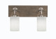 Toltec Lighting - 1772-GPDW-310 - Two Light Bath Bar - Oxbridge - Graphite & Painted Distressed Wood-look Metal