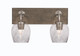 Toltec Lighting - 1772-GPDW-4812 - Two Light Bath Bar - Oxbridge - Graphite & Painted Distressed Wood-look Metal