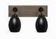 Toltec Lighting - 1772-MBDW-426-MB - Two Light Bath Bar - Oxbridge - Matte Black & Painted Distressed Wood-look Metal