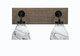 Toltec Lighting - 1772-MBDW-4769 - Two Light Bath Bar - Oxbridge - Matte Black & Painted Distressed Wood-look Metal