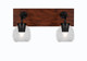 Toltec Lighting - 1772-MBWG-4100 - Two Light Bath Bar - Oxbridge - Matte Black & Painted Wood-look Metal