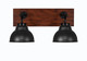 Toltec Lighting - 1772-MBWG-427-MB - Two Light Bathroom Lighting - Oxbridge - Matte Black & Painted Wood-look