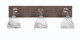 Toltec Lighting - 1773-GPDW-4769 - Three Light Bath Bar - Oxbridge - Graphite & Painted Distressed Wood-look Metal