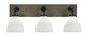 Toltec Lighting - 1773-MBDW-4761 - Three Light Bath Bar - Oxbridge - Matte Black & Painted Distressed Wood-look Metal