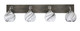 Toltec Lighting - 1774-GPDW-4109 - Four Light Bath Bar - Oxbridge - Graphite & Painted Distressed Wood-look Metal
