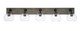 Toltec Lighting - 1775-MBDW-202 - Five Light Bathroom Lighting - Oxbridge - Matte Black & Painted Distressed Wood-look