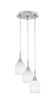 Toltec Lighting - 1816-BN-615 - Three Light Pendalier - Array - Brushed Nickel