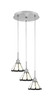 Toltec Lighting - 1818-BN-9125 - Three Light Pendalier - Array - Brushed Nickel