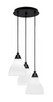 Toltec Lighting - 1818-MB-4761 - Three Light Pendalier - Array - Matte Black