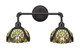 Toltec Lighting - 182-DG-9945 - Two Light Bath Bar - Vintage - Dark Granite