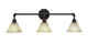 Toltec Lighting - 183-DG-508 - Three Light Bath Bar - Vintage - Dark Granite