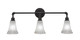 Toltec Lighting - 183-DG-721 - Three Light Bath Bar - Vintage - Dark Granite