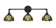 Toltec Lighting - 183-DG-9945 - Three Light Bath Bar - Vintage - Dark Granite