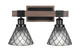 Toltec Lighting - 1842-MBDW-9185 - Two Light Bathroom Lighting - Tacoma - Matte Black & Painted Distressed Wood-look