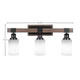 Tacoma Three Light Bathroom Lighting (1843-MBDW-310) Tacoma Three Light Bathroom Lighting (1843-MBDW-310)