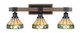Toltec Lighting - 1843-MBDW-9405 - Three Light Bathroom Lighting - Tacoma - Matte Black & Painted Distressed Wood-look
