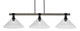 Toltec Lighting - 1863-MBDW-2162 - Three Light Bar - Tacoma - Matte Black & Painted Distressed Wood-look Metal